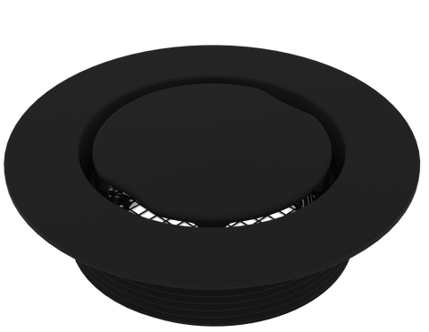 BCS.100.33 - 4" Round Shower Drain Top - Matte Black