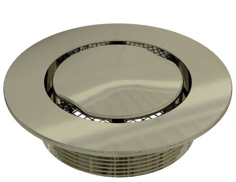 BCS.100.55 - 4" Round Shower Drain Top - Polished Nickel