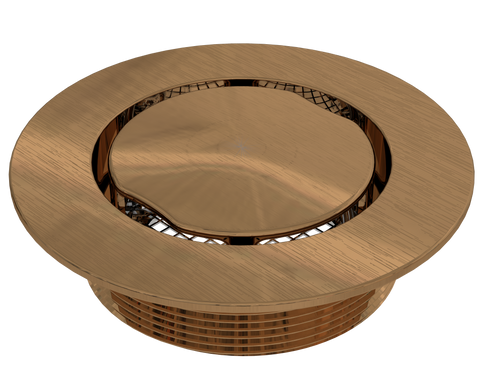 BCS.100.77 - 4" Round Shower Drain Top - Luxe Bronze