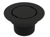 BCS.102.33 - 4" Flat Round Drain Outlet - Matte Black