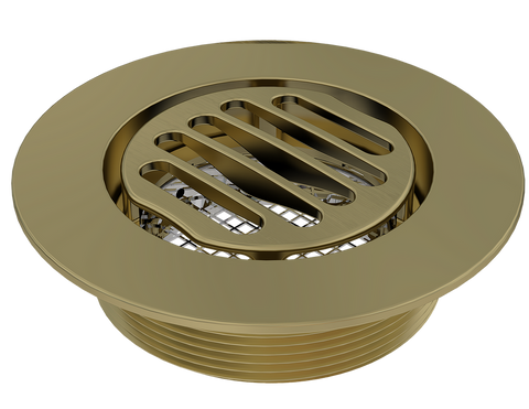 BCS.150.88 - 4" Round Shower Drain Top - Brushed Gold