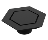 BCS.502.33 - 5 3/4" Hexagonal Trim with 2" Outlet - Matte Black