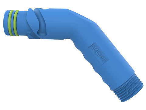 CN-AN-B - Angled Hose Connector - Blue