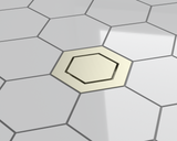 BCS.502.22 - 5 3/4" Hexagonal Trim with 2" Outlet - Brushed Nickel