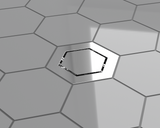 BCS.502.11 - 5 3/4" Hexagonal Trim with 2" Outlet - Chrome