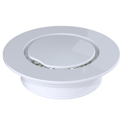 BCS.100.44 - 4" Round Shower Drain Top - White