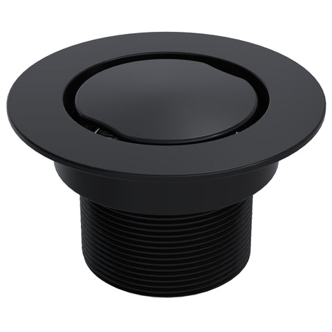 BCS.102.33 - 4" Flat Round Drain Outlet - Matte Black