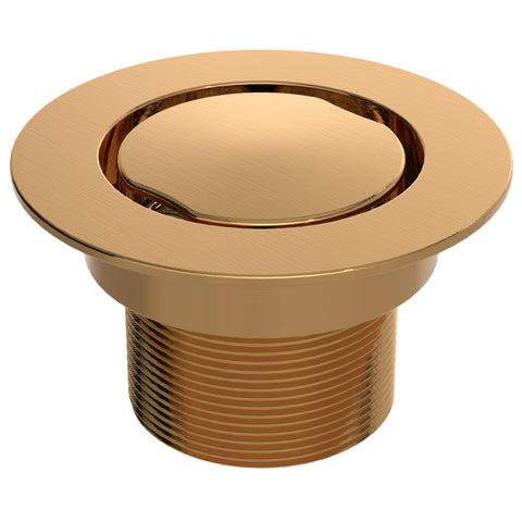BCS.102.77 - 4" Flat Round Drain Outlet - Luxe Bronze