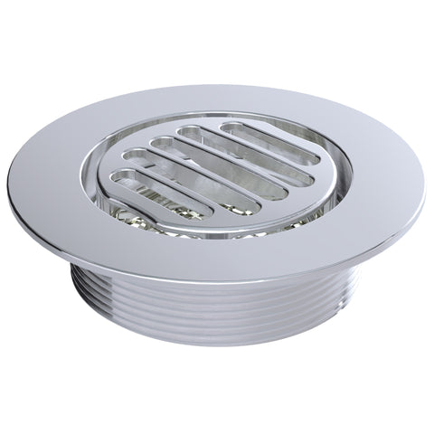 BCS.150.11 - 4" Round Shower Drain Top - Chrome Plated