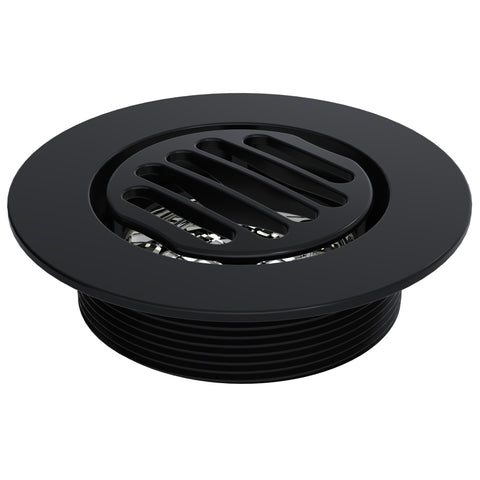 BCS.150.33 - 4" Round Shower Drain Top - Matte Black