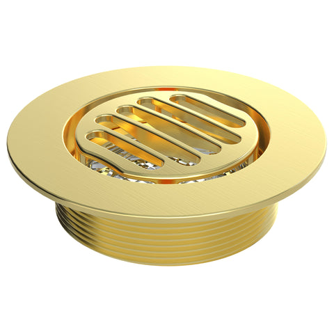BCS.150.88 - 4" Round Shower Drain Top - Brushed Gold