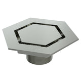 BCS.502.22 - 5 3/4" Hexagonal Trim with 2" Outlet - Brushed Nickel