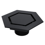 BCS.502.33 - 5 3/4" Hexagonal Trim with 2" Outlet - Matte Black