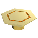 BCS.502.88 - 5 3/4" Hexagonal Trim with 2" Outlet - Brushed Gold