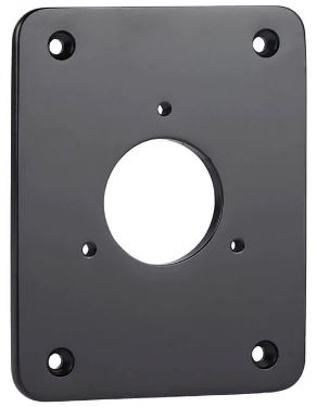 MB-PLATE-1-BLK - Stainless Steel Mounting Plate, Matte Black – V1