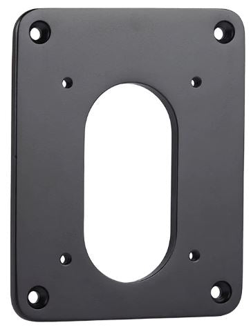 MB-PLATE-2-BLK - Stainless Steel Mounting Plate, Matte Black – V2+