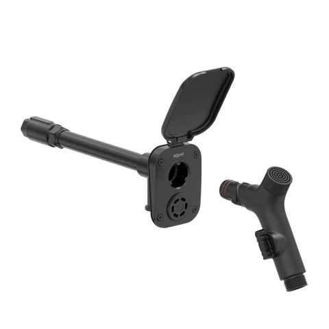 VBHP008-TI-CG 8" Hydrant V2+ w/ Comfort Grip Connector - Matte Black