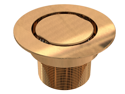 BCS.102.77 - 4" Flat Round Drain Outlet - Luxe Bronze